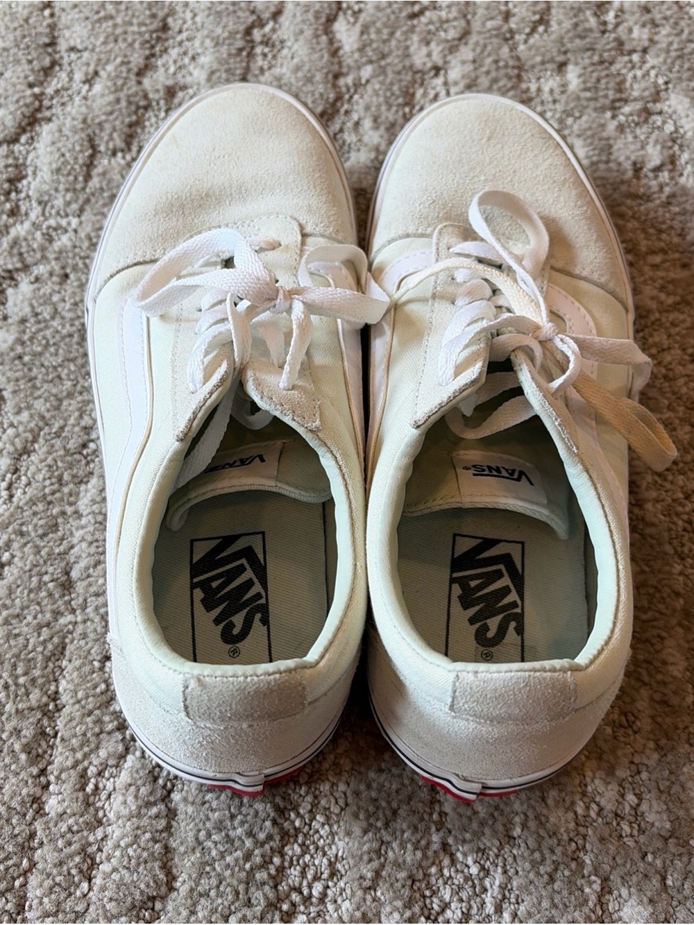 VANS Old Skool Low Top Lace Up Sneakers Light Green/ White Suede Women’s 9 Shoes - Picture 3 of 14